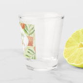 Frische Pflanze in Keramik Wasserfarbe Schnapsglas (Rechts)