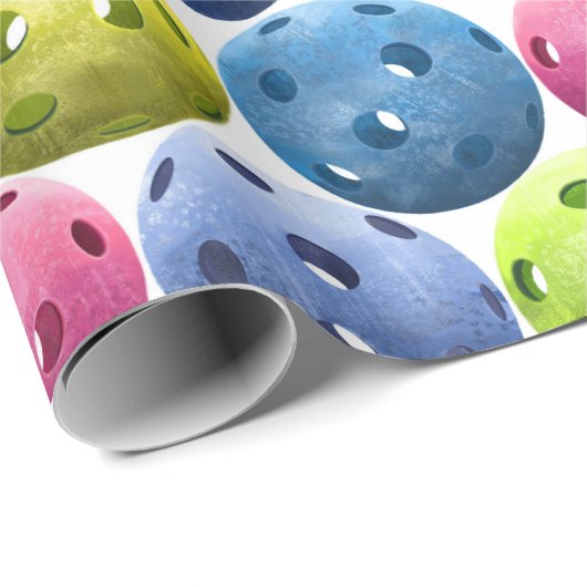 Frische Pickleballs Geschenkpapier (Rolleneckpunkt)