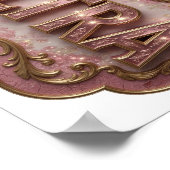 Frische Pink ULTRA Zitat Design Poster (Ecke)