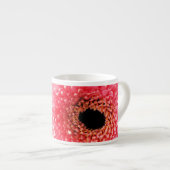 Frische Pinke Gerbera-Daisy-Fotografie Espressotasse (Vorderseite Rechts)