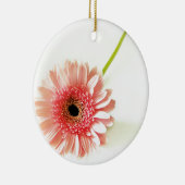 Frische Pinke Gerbera-Daisy-Fotografie Keramikornament (Rechts)