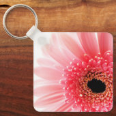 Frische Pinke Gerbera-Margerite Fotografie Schlüsselanhänger (Vorderseite)