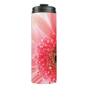 Frische Pinke Gerbera-Margerite Fotografie Thermosbecher