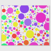 Frische Polka-Punkte Geschenkpapier (Flach)