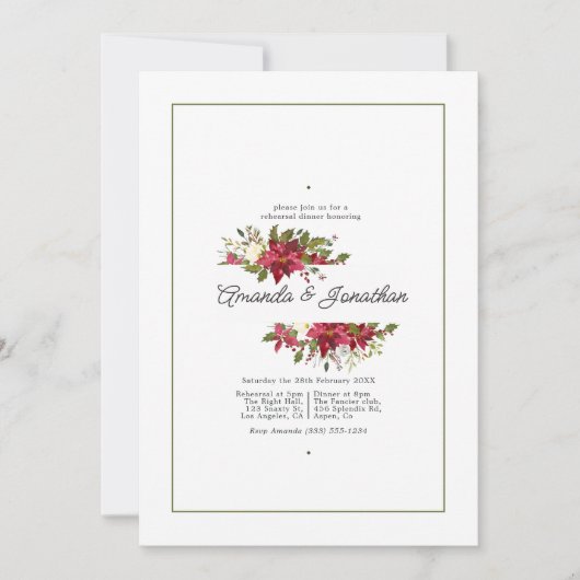 Frische Probe im Blumengarten Abendessen Einladung (Vorderseite)