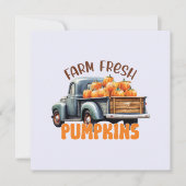Frische Pumpkins - Rustikaler LKW (Vorderseite)