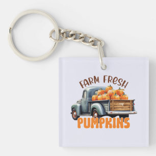 Frische Pumpkins - Rustikaler LKW Schlüsselanhänger