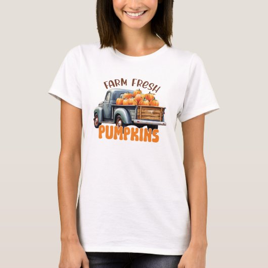 Frische Pumpkins - Rustikaler LKW T-Shirt (Vorderseite)