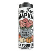 Frische Pumpkins Sie können wählen Thermosbecher (Vorderseite)