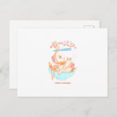 Frische Ramen Noodles mit Katzendesign Postkarte (Vorne/Hinten)