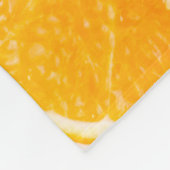 Frische reife Orange- und Grapefruituntergrund Fleecedecke (Ecke)