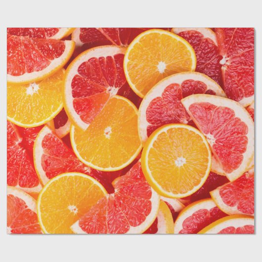 Frische reife Orange- und Grapefruituntergrund Geschenkpapier (Flach)