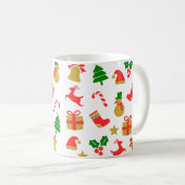 Frische Rentiere Weihnachtsbaum Feierliche Feierta Kaffeetasse (VorderseiteRechts)