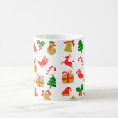 Frische Rentiere Weihnachtsbaum Feierliche Feierta Kaffeetasse (Mittel)