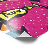 Frische Retro Pop Portrait Fotodruck (Ecke)