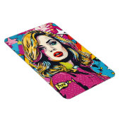 Frische Retro Pop Portrait Magnet (Rechte Seite)