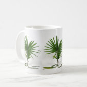 Frische Rhapis Excelsa (Damenpalme) Kaffeetasse (Vorderseite Links)