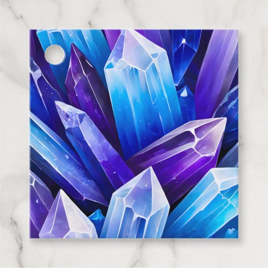 Frische Rock Crystal Kunst - Tags Geschenkanhänger (Vorderseite)