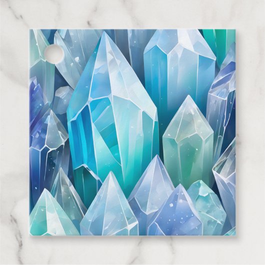 Frische Rock Crystal Kunst - Tags Geschenkanhänger (Vorderseite)