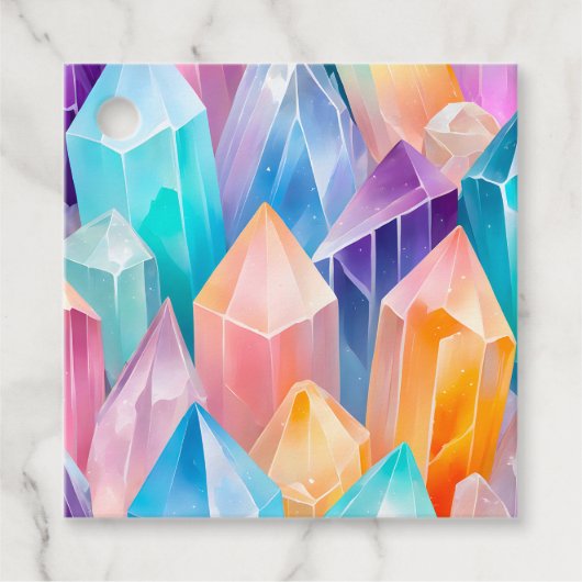 Frische Rock Crystal Kunst - Tags Geschenkanhänger (Vorderseite)