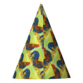 Frische Rooster zum Geburtstag Partyhütchen (Rückseite)