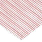 Frische rosa Streifen Tischdecke (Schrägansicht)