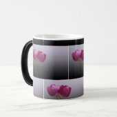 Frische rosa Tulips - Frühlingsblüten Verwandlungstasse (Vorderseite Links)