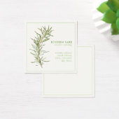 FRISCHE ROSEMARY 2.5 Square Business Card (Schreibtisch)