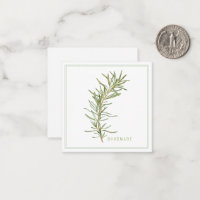 FRISCHE ROSEMARY 2,5" Square Flat Card