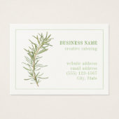 FRISCHE ROSEMARY 3.5x2.5 Visitenkarte (Vorderseite)