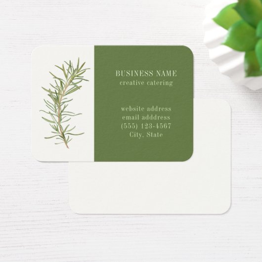 FRISCHE ROSEMARY 3.5x2.5 Visitenkarte II (Schreibtisch)