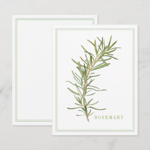 FRISCHE ROSEMARY 4.25x5.5 Flachkarte Karte