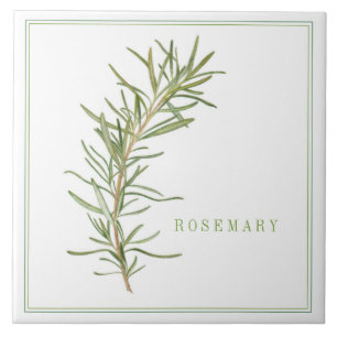 FRISCHE ROSEMARY 6x6 Keramik Tile (+text) Fliese