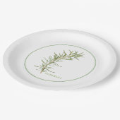 FRISCHE ROSEMARY 9" Round Paper Teller (Schrägansicht)
