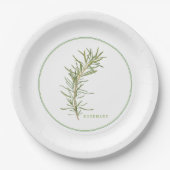 FRISCHE ROSEMARY 9" Round Paper Teller (Vorderseite)