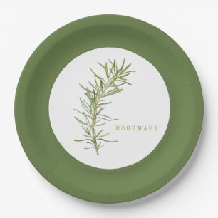 FRISCHE ROSEMARY 9" Round Paper Teller - Grünbuch