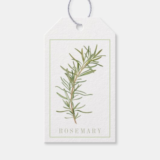 FRISCHE ROSEMARY Geschenktags Geschenkanhänger (Vorderseite)