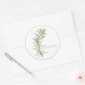 FRISCHE ROSEMARY Große Round Stickers (Umschlag)