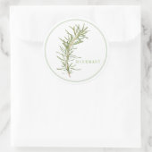 FRISCHE ROSEMARY Große Round Stickers (Tasche)