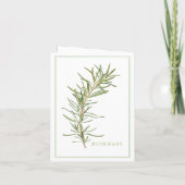 FRISCHE ROSEMARY-Karte Karte (Rückseite)