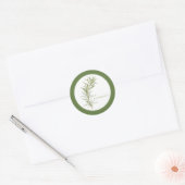 FRISCHE ROSEMARY Kleine runde Stickers (+text) Grü (Umschlag)