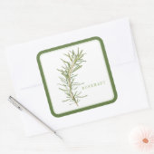 FRISCHE ROSEMARY Large Square Stickers - Green (Umschlag)