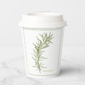 FRISCHE ROSEMARY Paper Cups Pappbecher (Rückseite)