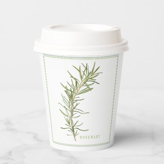 FRISCHE ROSEMARY Paper Cups Pappbecher (Vorderseite)