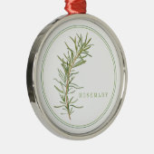 FRISCHE ROSEMARY Premium RUNDFUNK Ornament Aus Metall (Rechts)