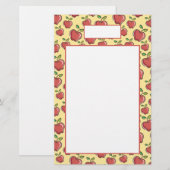 Frische rote Äpfel Schreibwaren Briefpapier (Vorne/Hinten)