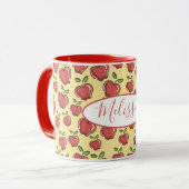 Frische rote Apfeltasse Tasse (Vorderseite Links)
