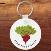 Frische Rote-Beete-Kollektion Schlüsselanhänger (Vorderseite)