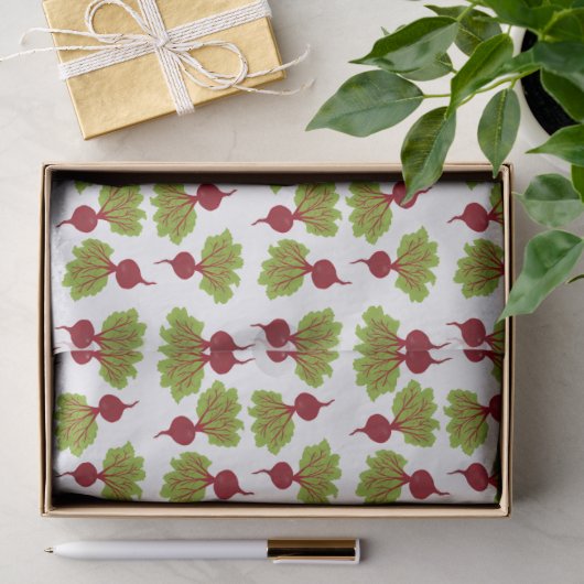 Frische Rote-Beete-Kollektion Seidenpapier (Geschenk)