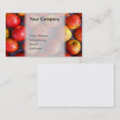 Frische rote glänzende Äpfel für Verkauf Visitenkarte (Vorne/Hinten)